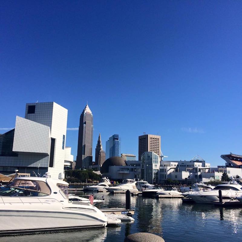 Oasis Marinas at North Coast boats and view of Cleveland | New Marinas Added | Snag-A-Slip